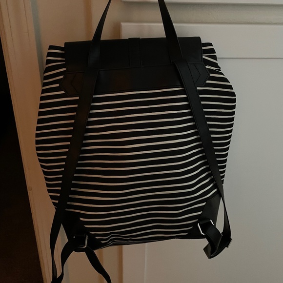 Stella and Dot Black & White Stripped Back Pack main image 4